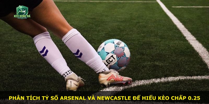 Phân tích tỷ số Arsenal và Newcastle để hiểu kèo chấp 0.25