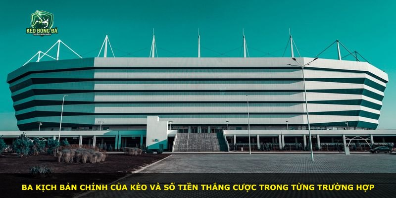 Ba kịch bản chính của kèo và số tiền thắng cược trong từng trường hợp