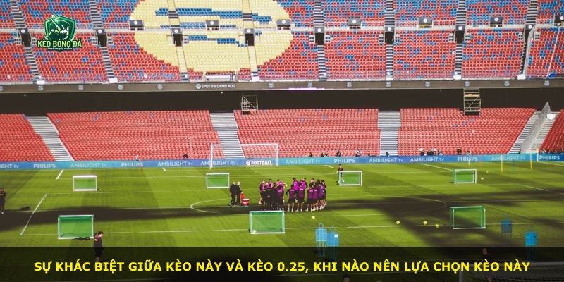 Sự khác biệt giữa kèo này và kèo 0.25, khi nào nên lựa chọn kèo này