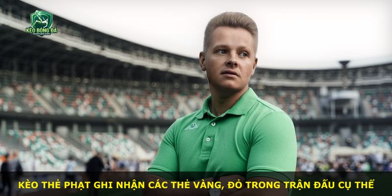 Kèo thẻ phạt ghi nhận các thẻ vàng, đỏ trong trận đấu cụ thể