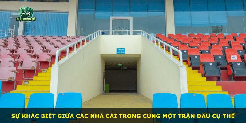 Sự khác biệt giữa các nhà cái trong cùng một trận đấu cụ thể