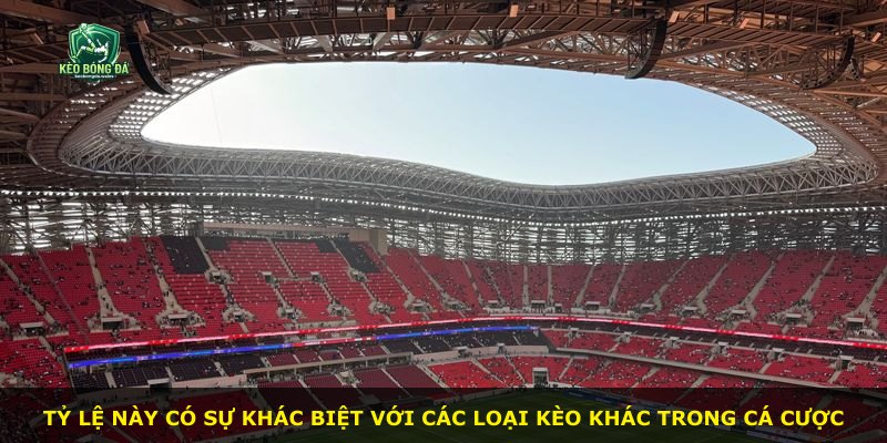 Tỷ lệ này có sự khác biệt với các loại kèo khác trong cá cược